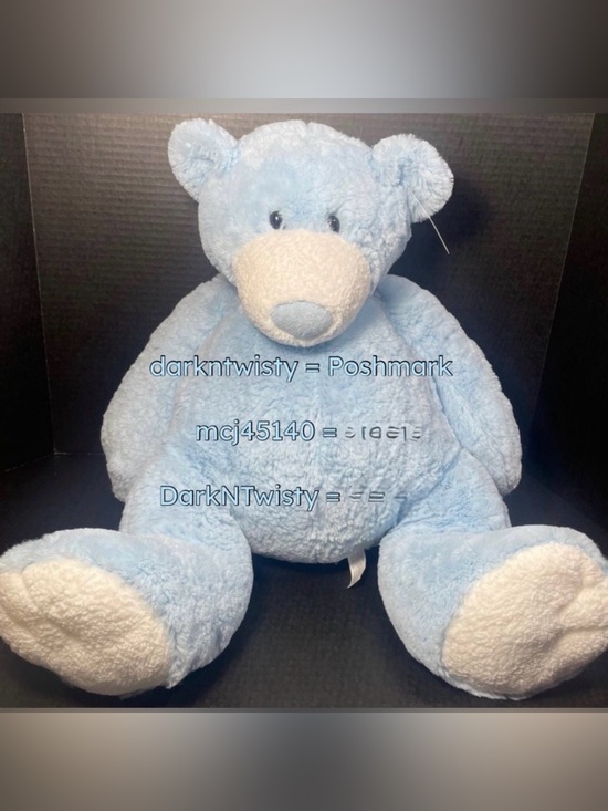 Mary Meyer Other - JUMBO RARE VHTF BNWT Mary Meyer Huge Blue Teddy Bear GREAT GIFT